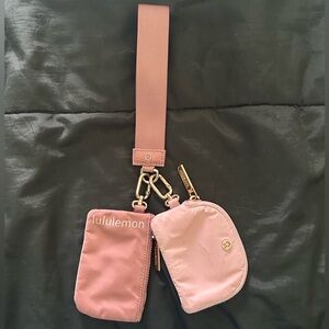 lululemon athletica Pink Clutch and Wristlet Set